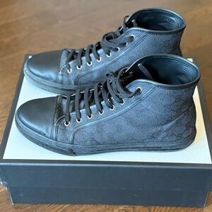 Gucci Black High-Top Sneakers